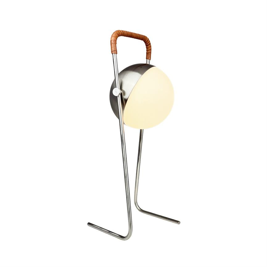 Dyberg Larsen Mova bordlampe LED brun skinn