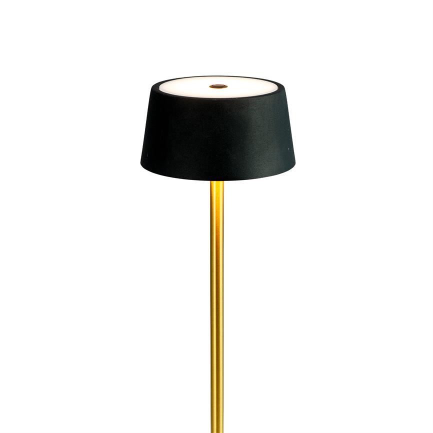 Dyberg Larsen Yoyo bordlampe sort oppladbar marmor
