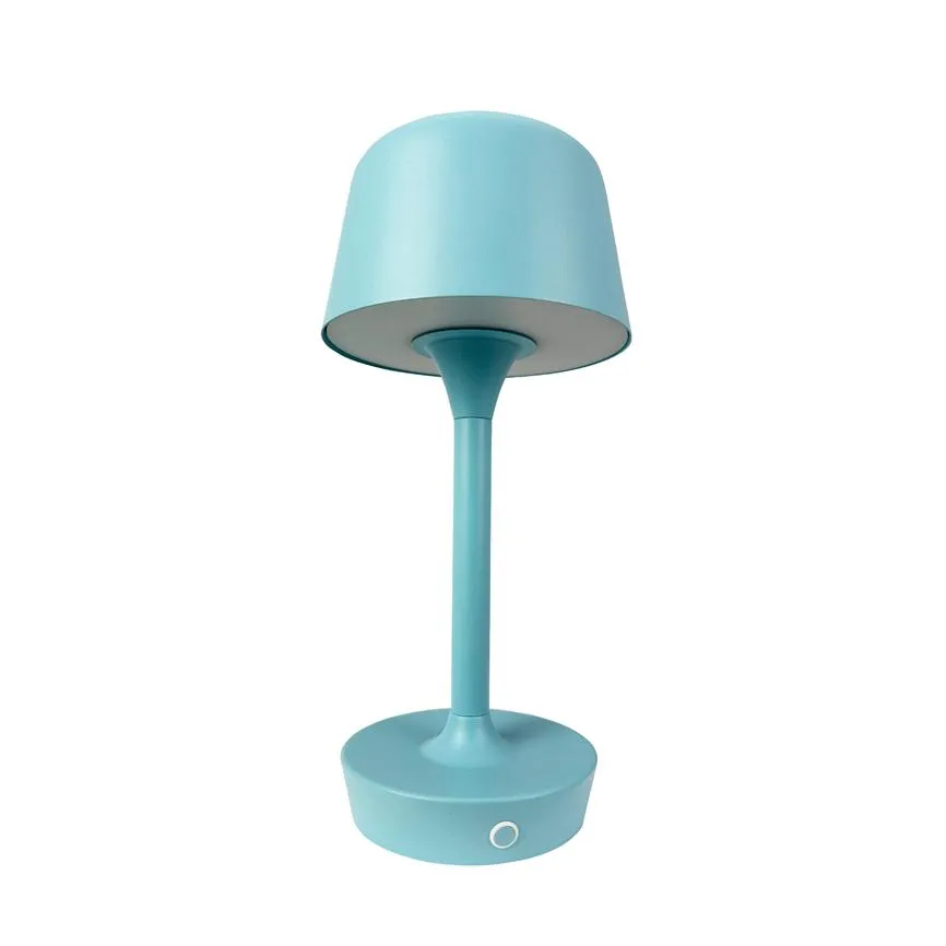 Dyberg Larsen Flow bordlampe lyseblå oppladbar touch