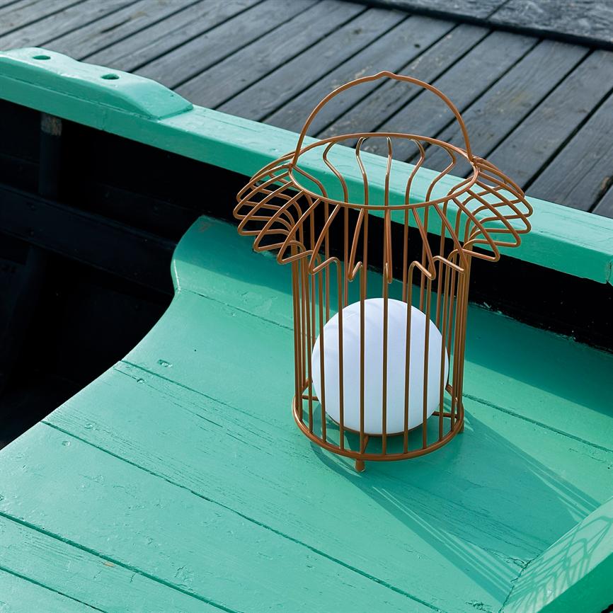 Dyberg Larsen Basket lanterne terracotta metall
