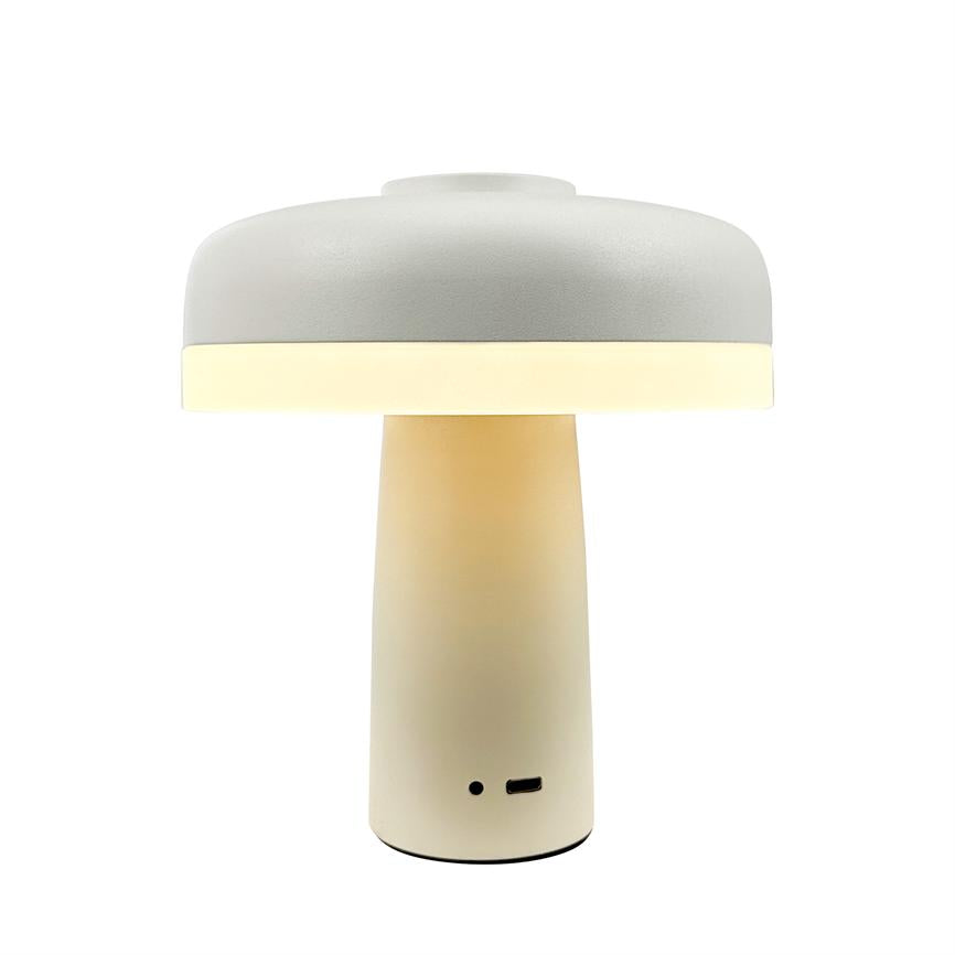 Dyberg Larsen Porter bordlampe perlehvit LED