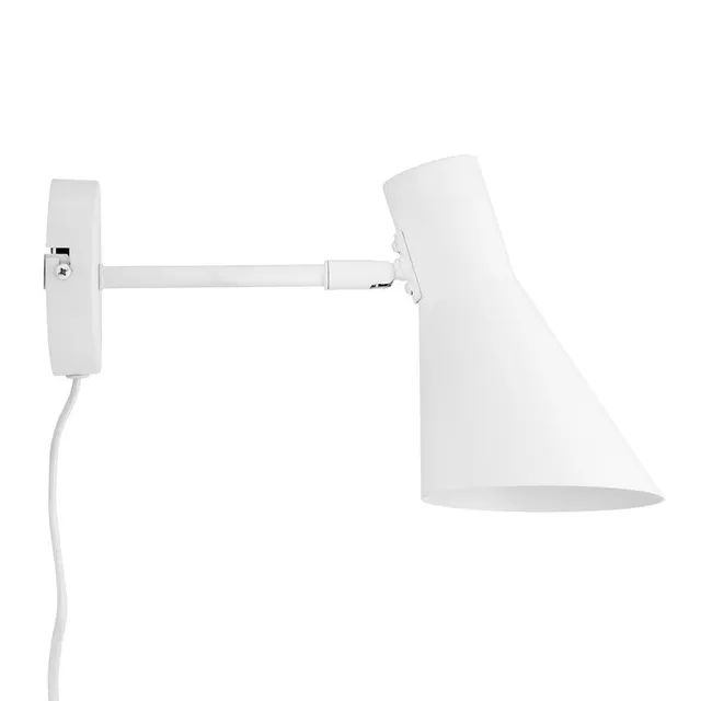 Dyberg Larsen DL12 vegglampe hvit klassisk