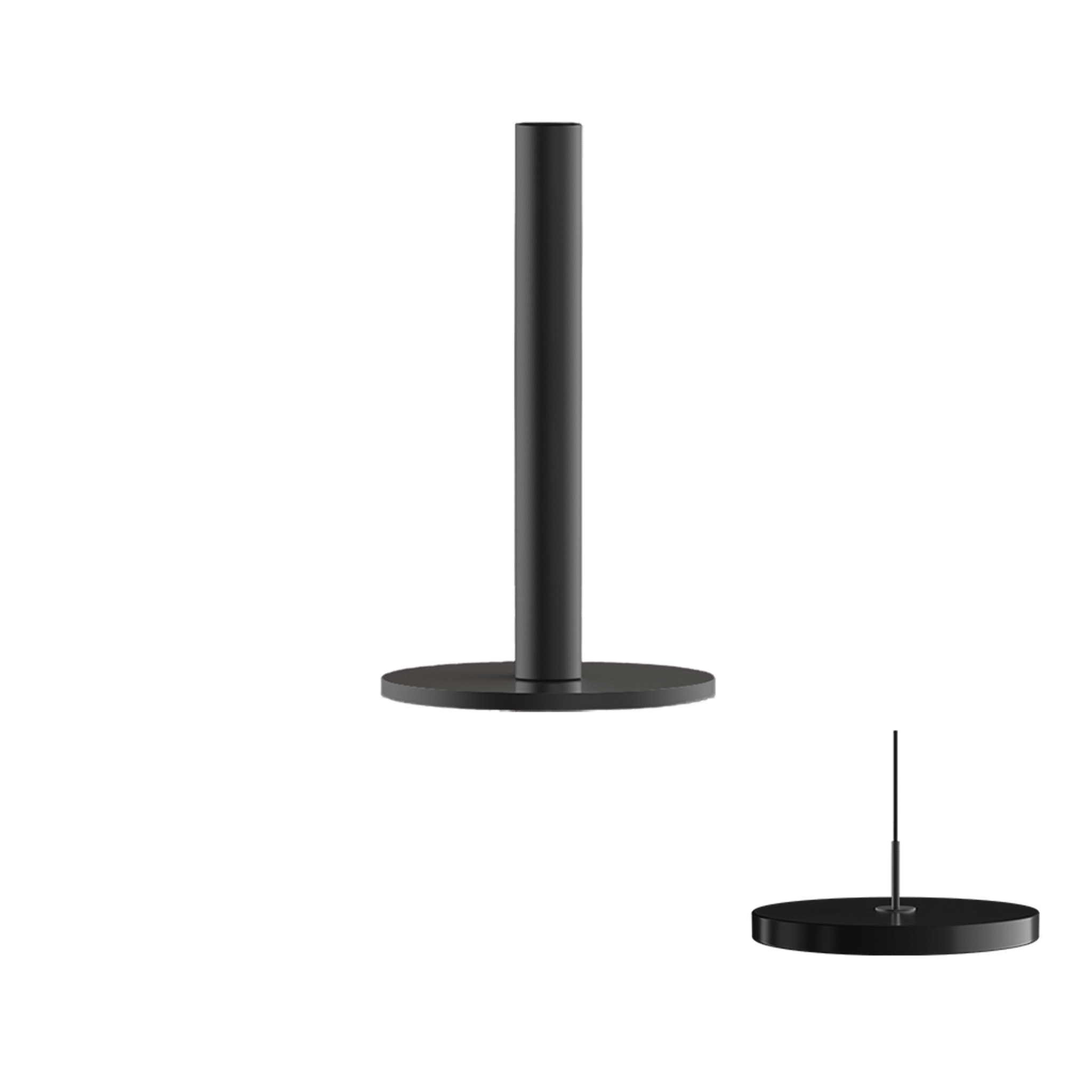 UMAGE Asteria metalldeksel Medium svart reservedel