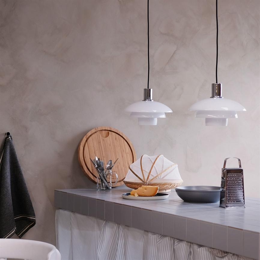 Dyberg Larsen Morph Ø28 taklampe opal glass
