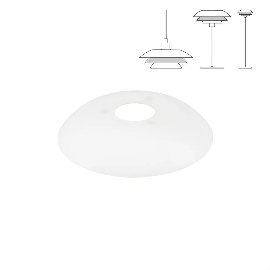 Dyberg Larsen DL20 reserveglass midt opal glass