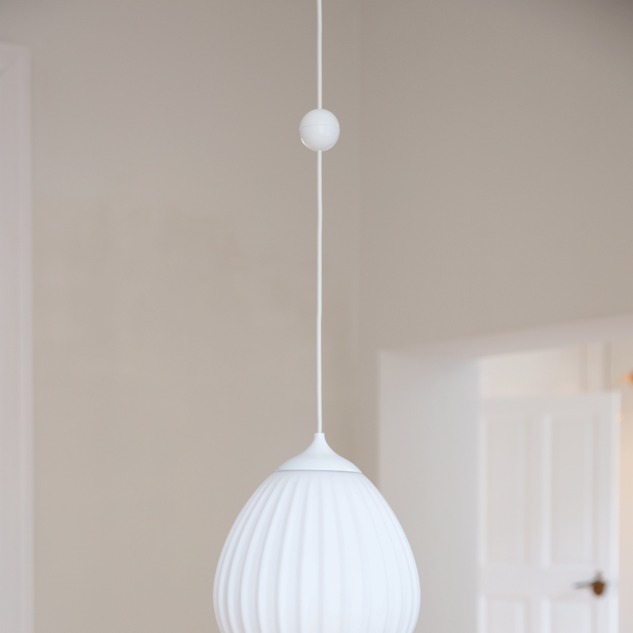 Umage Cord Connector ledningsskjøt hvit stålkule