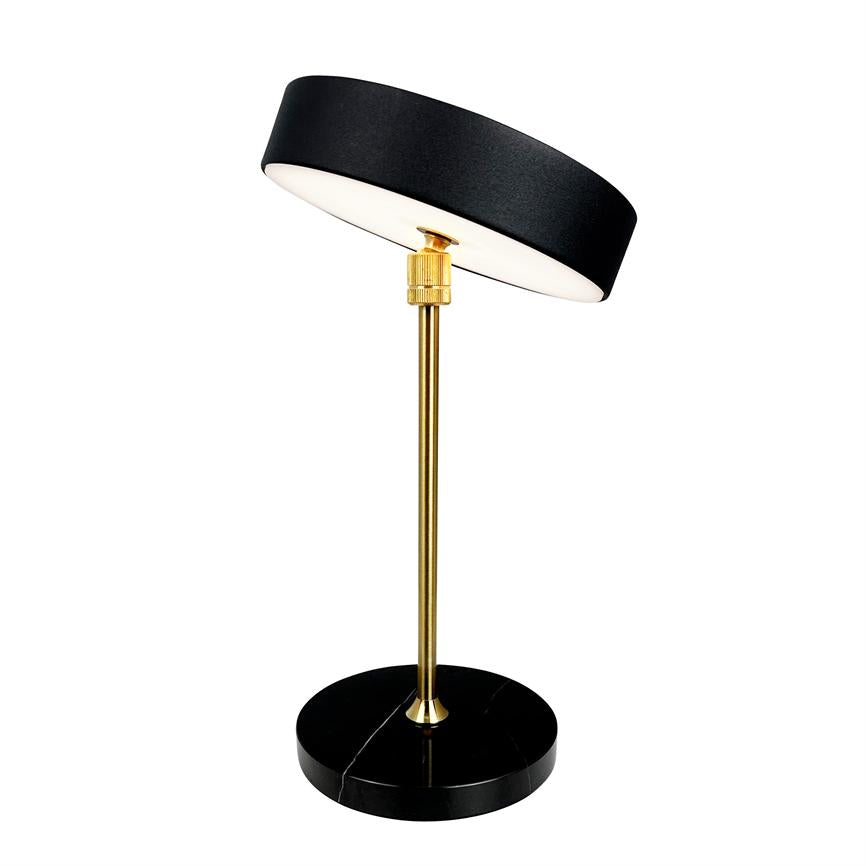 Dyberg Larsen Moonlight bordlampe sort marmor touch