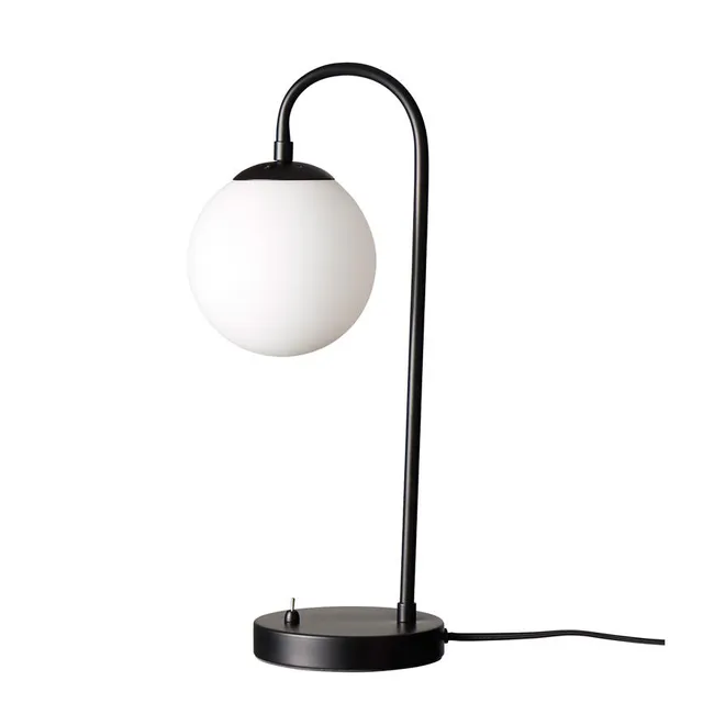 Dyberg Larsen Café Paris bordlampe opal svart E14