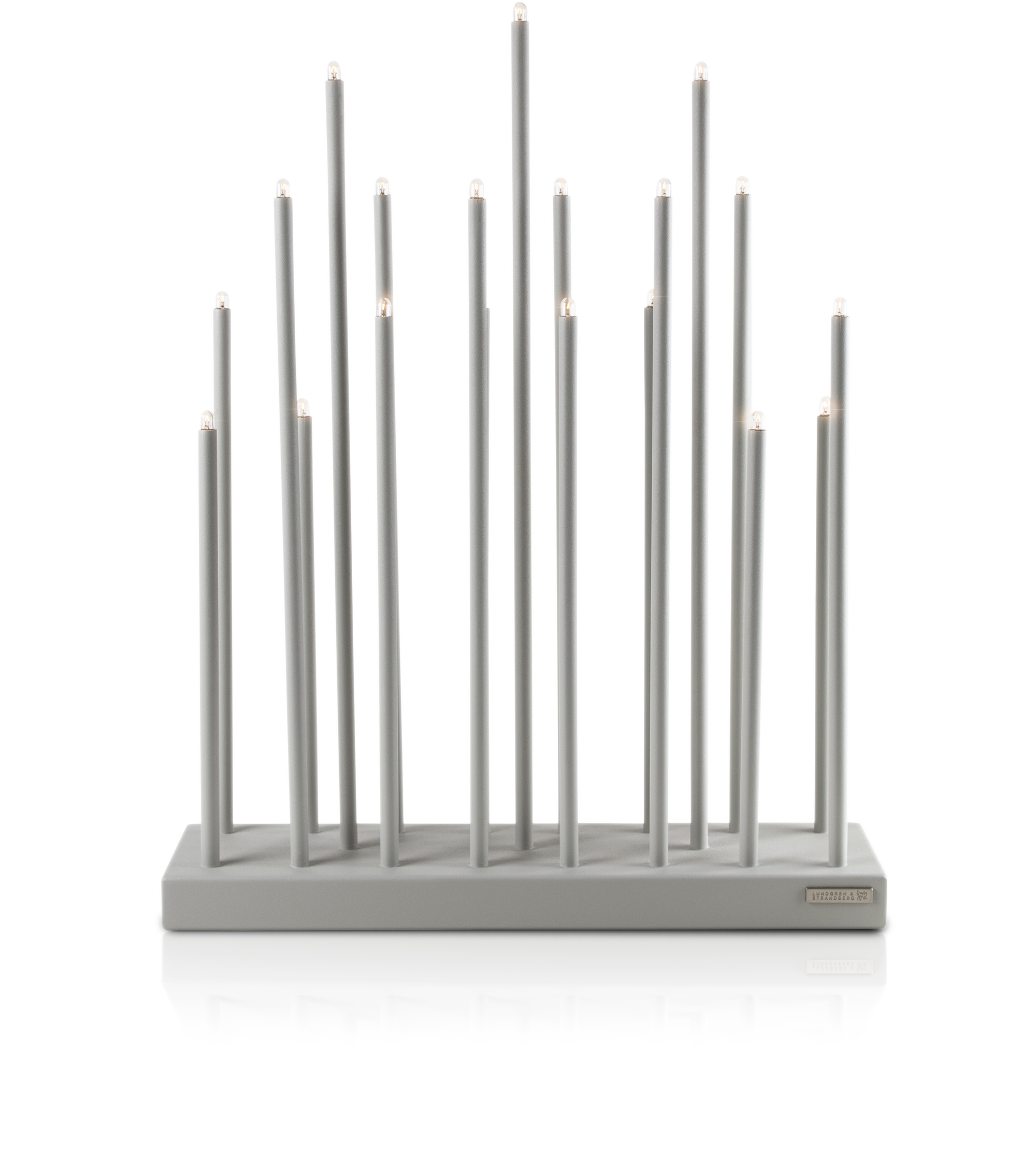 Elflugan Grande lysestake metall 19 lys