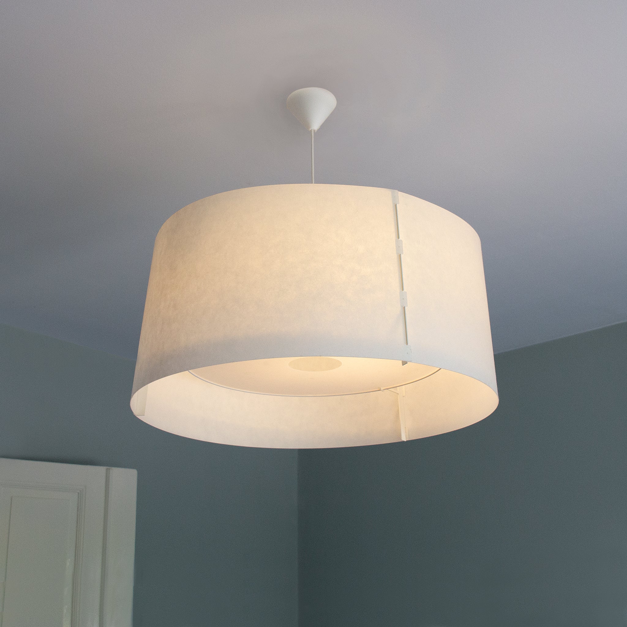 Zlamp Z pendel 80 cm taklampe hvit morbærpapir