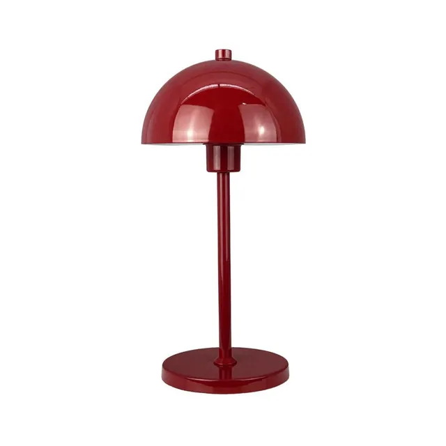 Dyberg Larsen Borås bordlampe oppladbar mørkerød