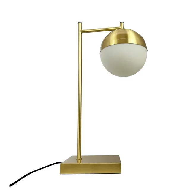 Dyberg Larsen Caen bordlampe messing opal E14