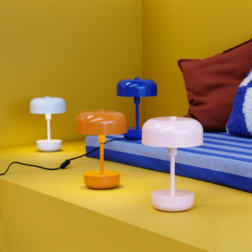 Dyberg Larsen Haipot bordlampe orange LED