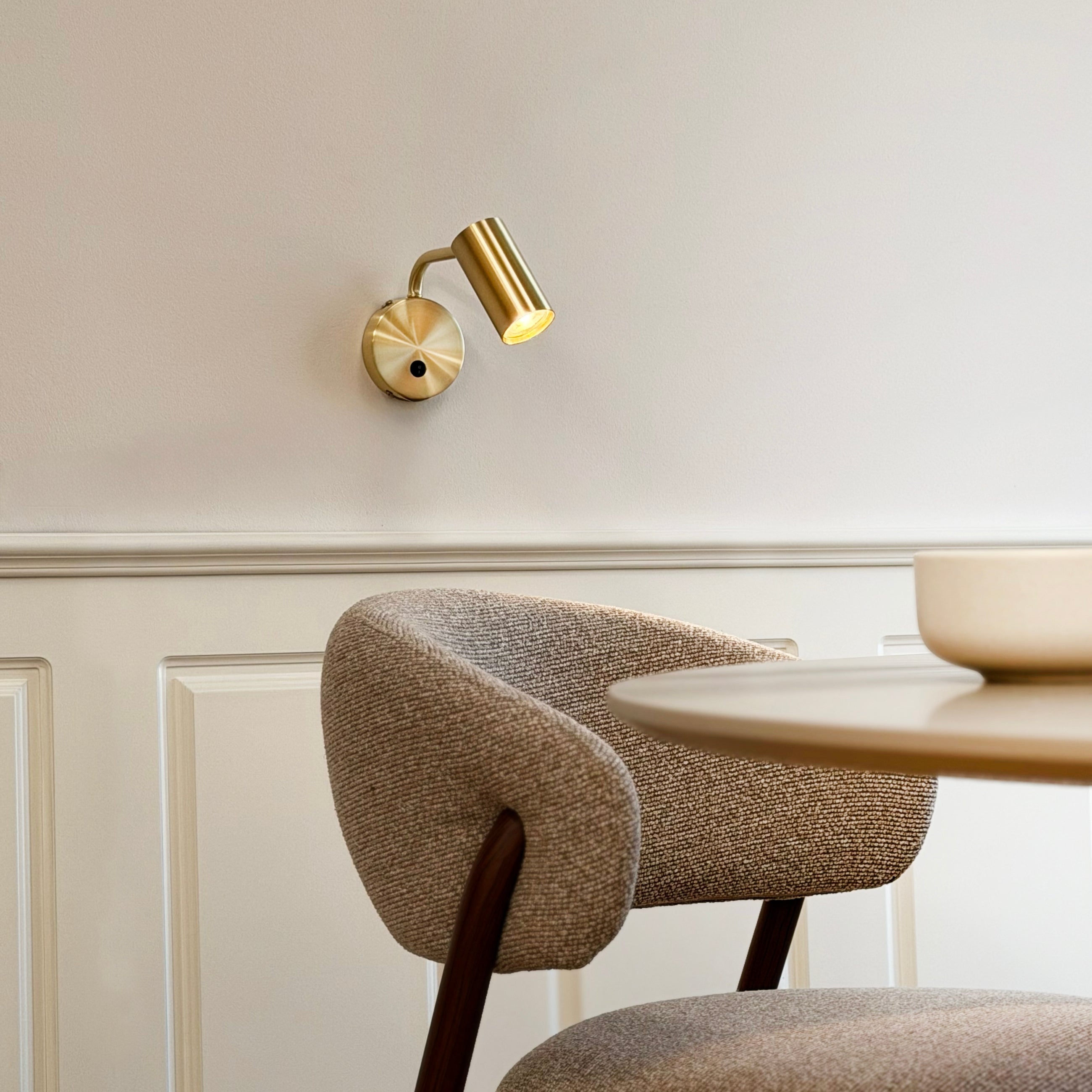 Dyberg Larsen Skagerrak vegglampe messing GU10