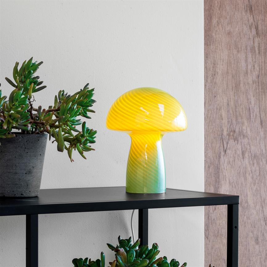 Dyberg Larsen Jenny Mushroom bordlampe grønn glass