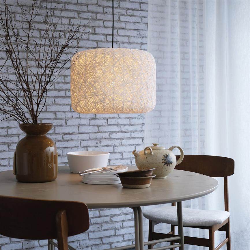Dyberg Larsen Spin Large pendellampe hvit papir