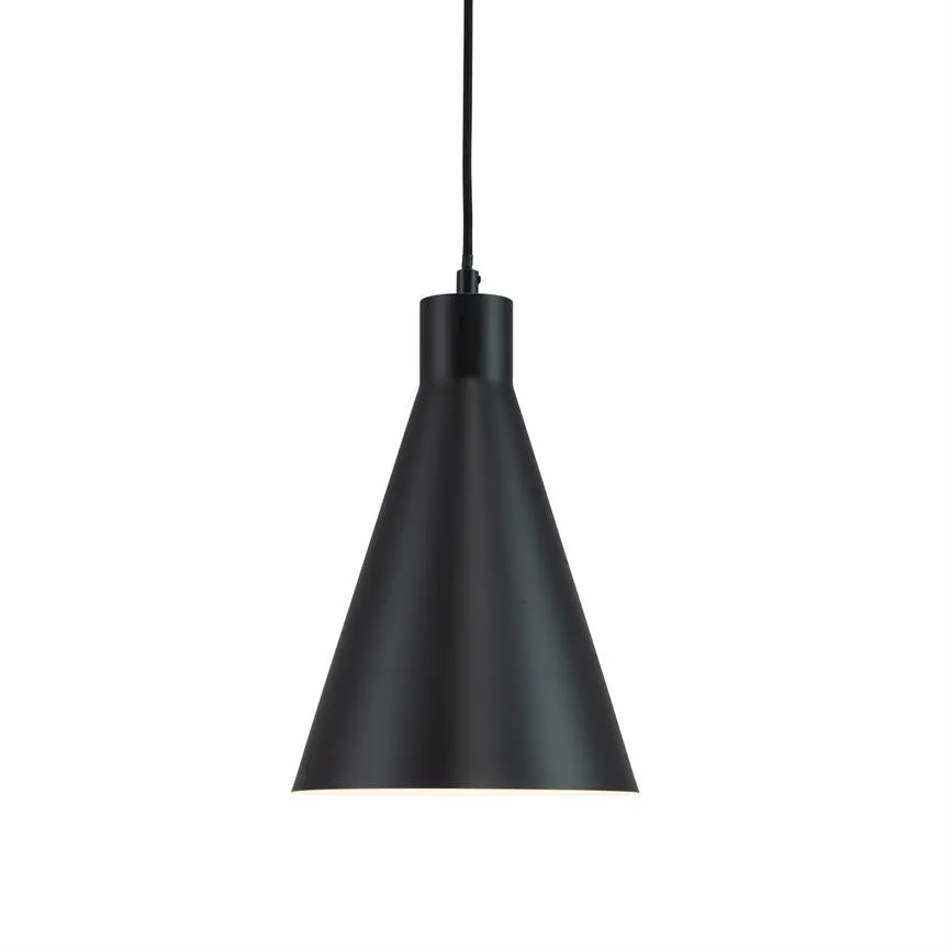 Dyberg Larsen Miles pendel svart taklampe 3 m ledning
