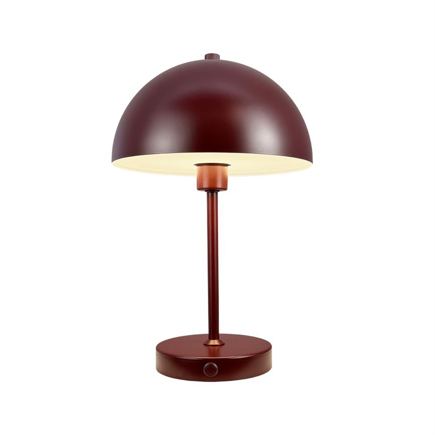 Dyberg Larsen Stockholm LED bordlampe mørkerød