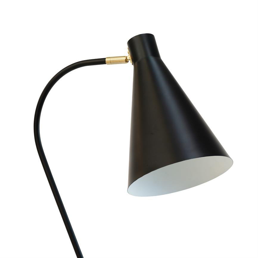 Dyberg Larsen Miles gulvlampe svart messing