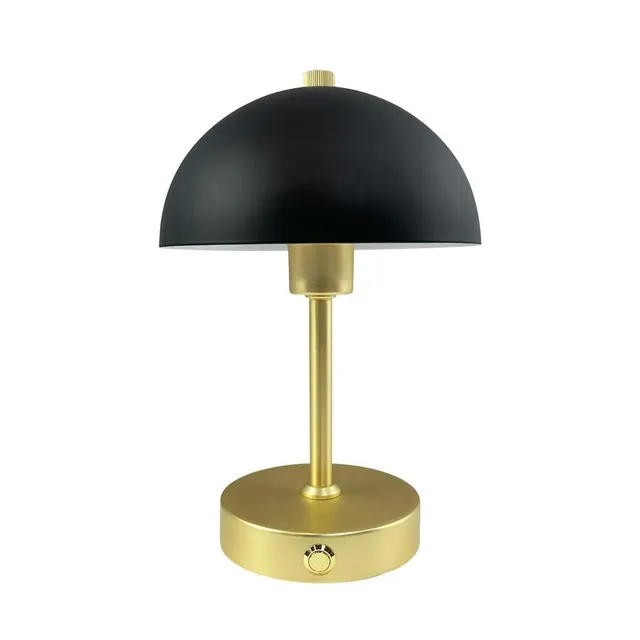 Dyberg Larsen Malmø bordlampe svart messing oppladbar