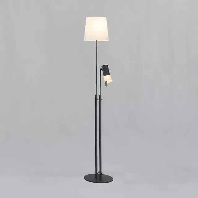Zlamp Bezz dobbel gulvlampe mørkegrå morbærpapir