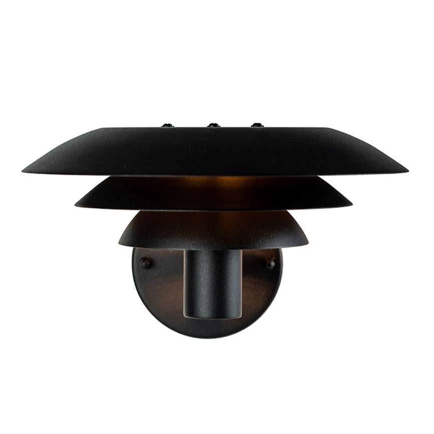 Dyberg Larsen DL25 utendørs vegglampe sort