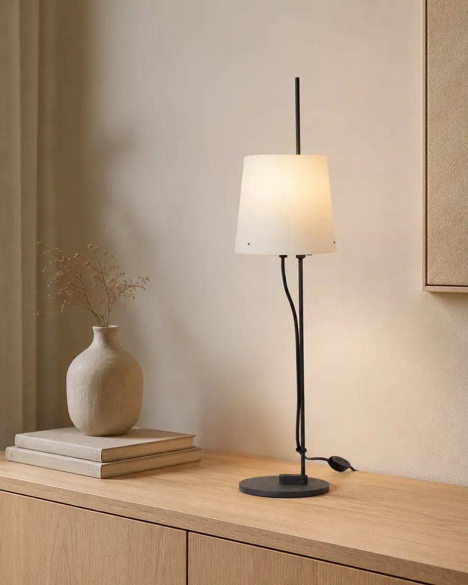 Zlamp Olga 320-1613 bordlampe mørkegrå mulbær