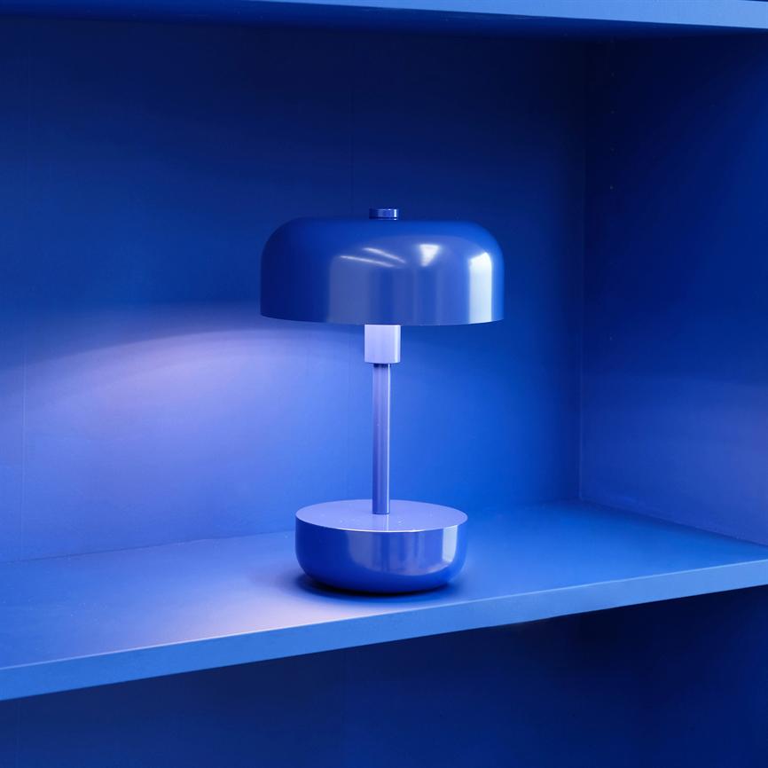 Dyberg Larsen Haipot bordlampe blå LED