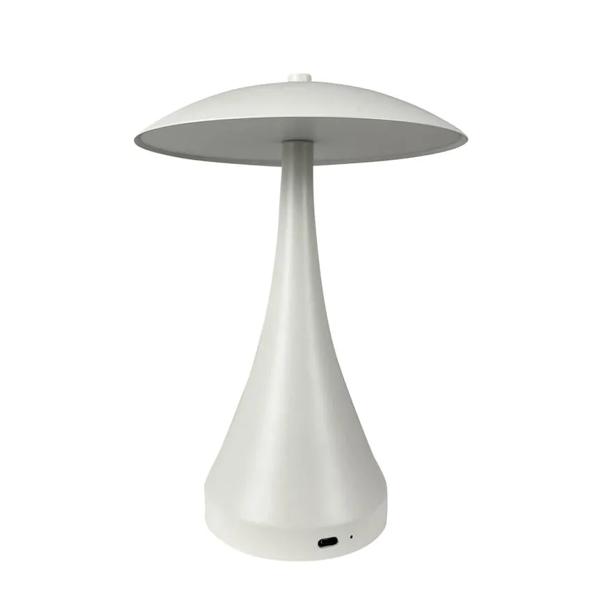 Dyberg Larsen Vienna bordlampe kremet oppladbar