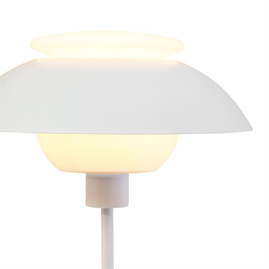 Dyberg Larsen Opus bordlampe hvit opalglass