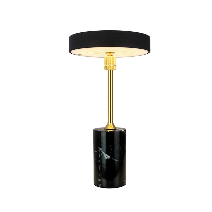 Dyberg Larsen Starlight LED bordlampe svart marmor oppladbar