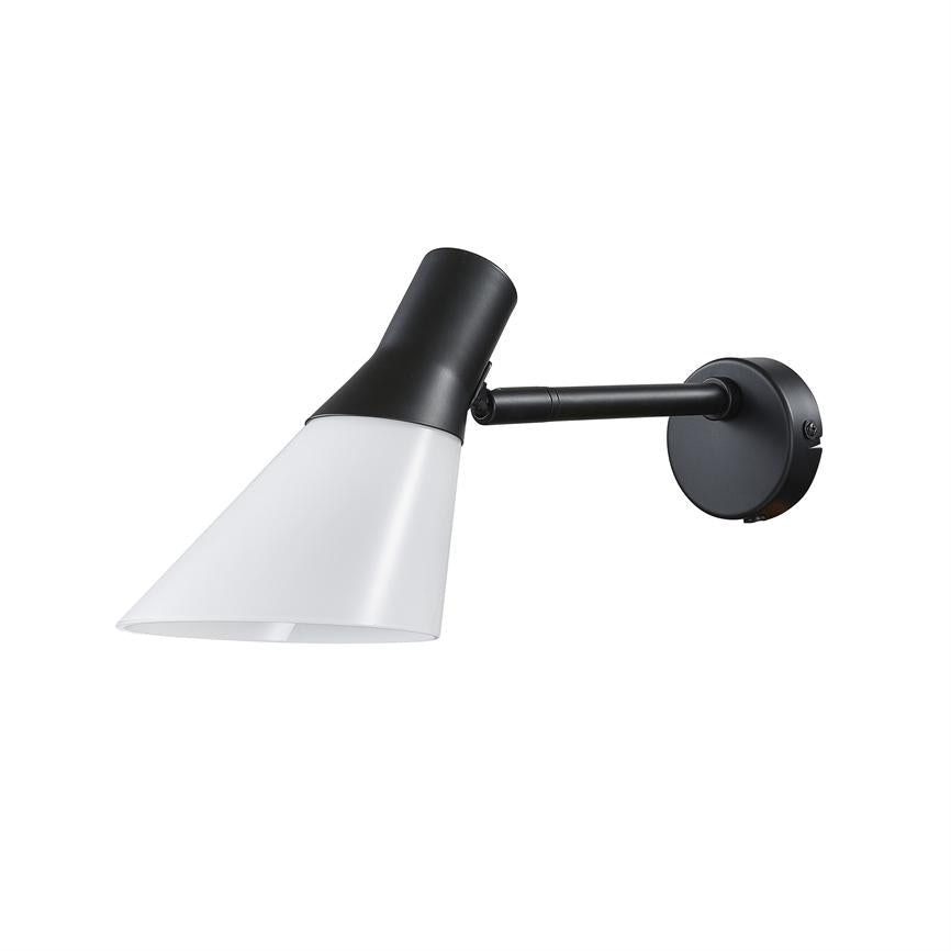 Dyberg Larsen Gent vegglampe sort opal