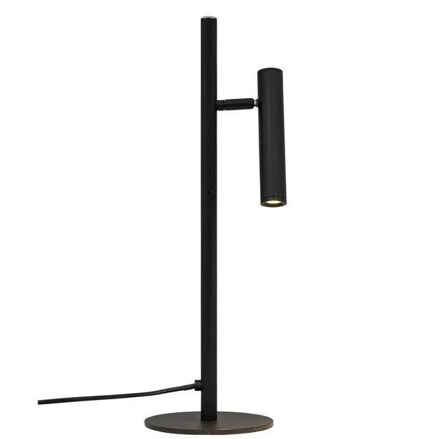 Dyberg Larsen Carlo bordlampe sort LED dimbar