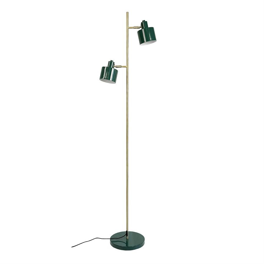 Dyberg Larsen Ocean gulvlampe mørkegrønn messing