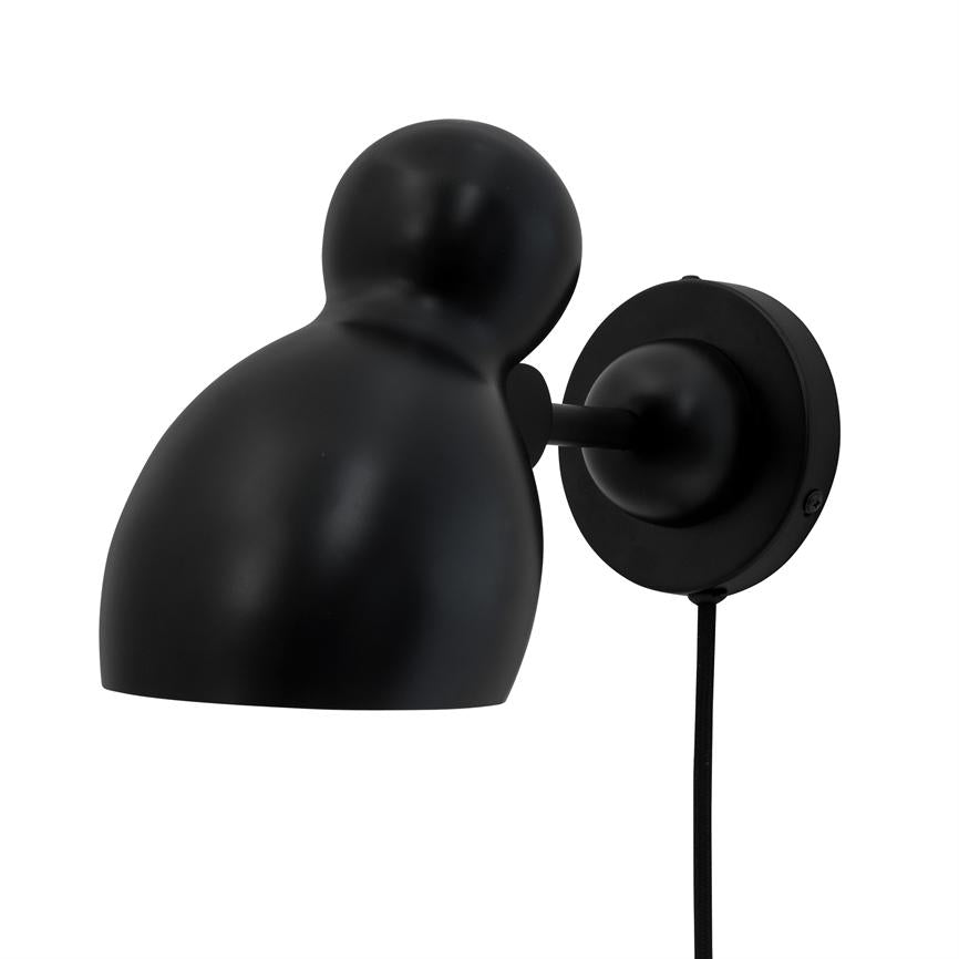 Dyberg Larsen Ludo vegglampe svart metall