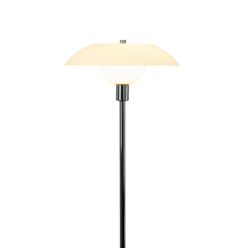 Dyberg Larsen Bergen gulvlampe opal krom 130 cm