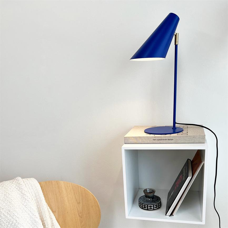 Dyberg Larsen Cale bordlampe blå metall