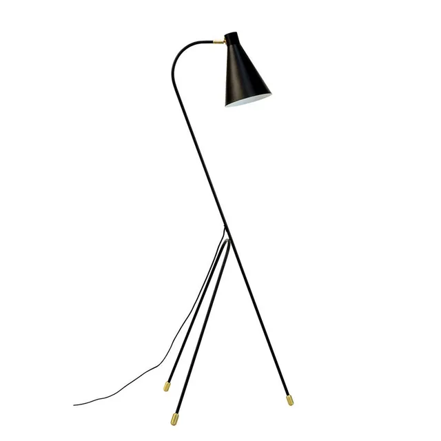 Dyberg Larsen Miles gulvlampe svart messing