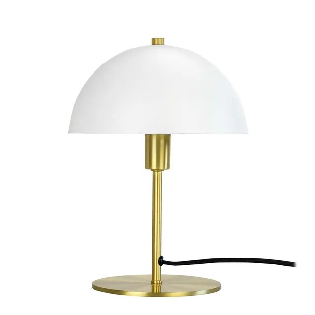 Dyberg Larsen Malmø bordlampe hvit messing