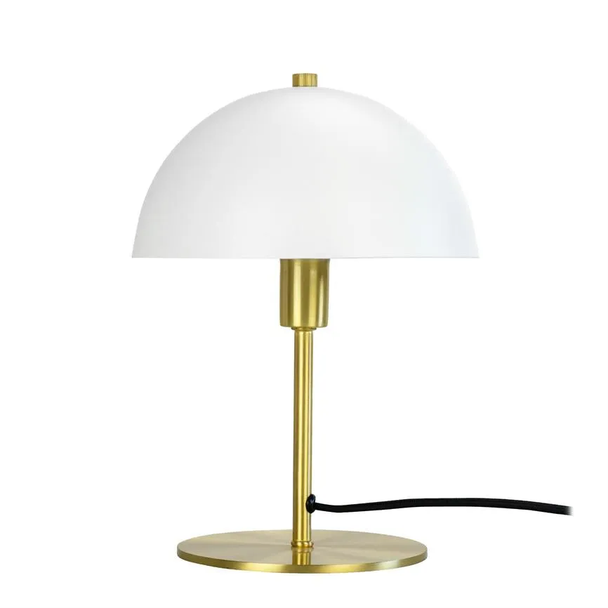 Dyberg Larsen Malmø bordlampe hvit messing