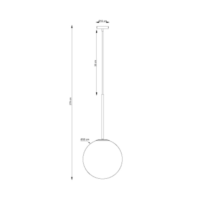 Dyberg Larsen Otello Ø35 pendellampe opal 35 cm