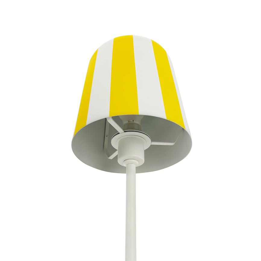 Dyberg Larsen Gry bordlampe gul stripet