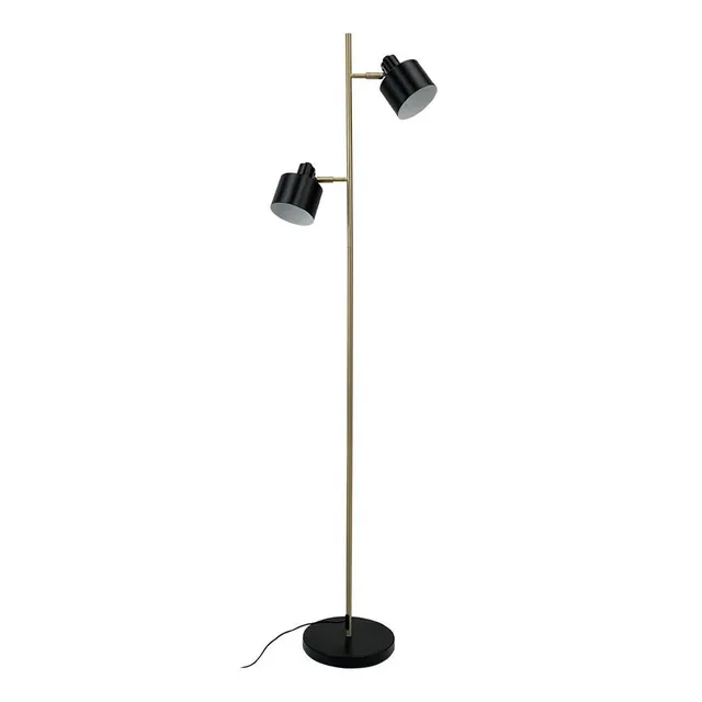 Dyberg Larsen Ocean gulvlampe sort messing