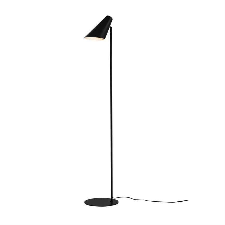 Dyberg Larsen Cale gulvlampe svart metall leselys