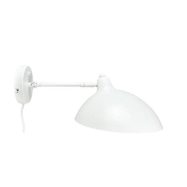 Dyberg Larsen Futura vegglampe hvit justerbar
