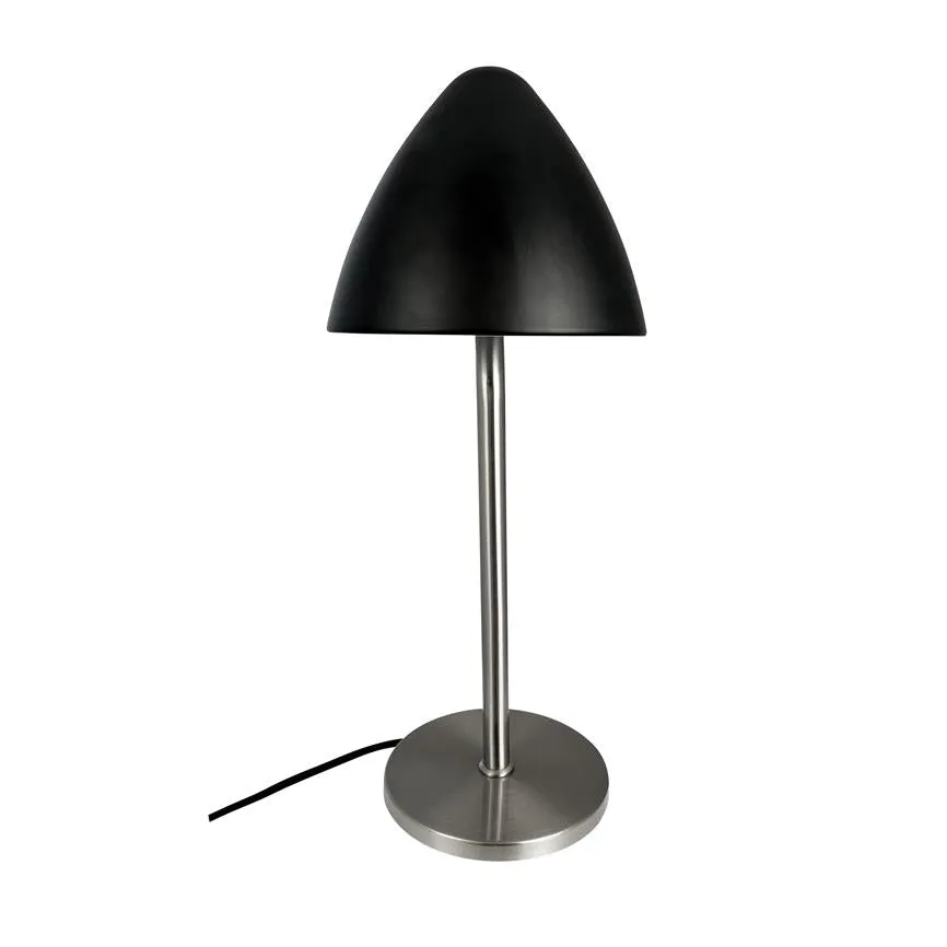 Dyberg Larsen Oulu bordlampe sort – vippbart hode