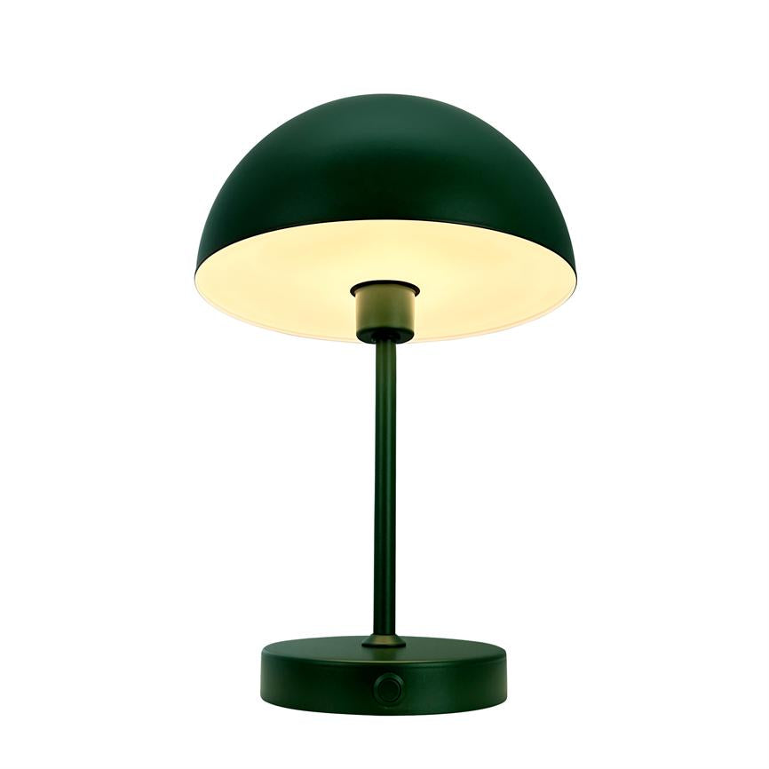 Dyberg Larsen Stockholm V2.0 bordlampe mørkegrønn oppladbar