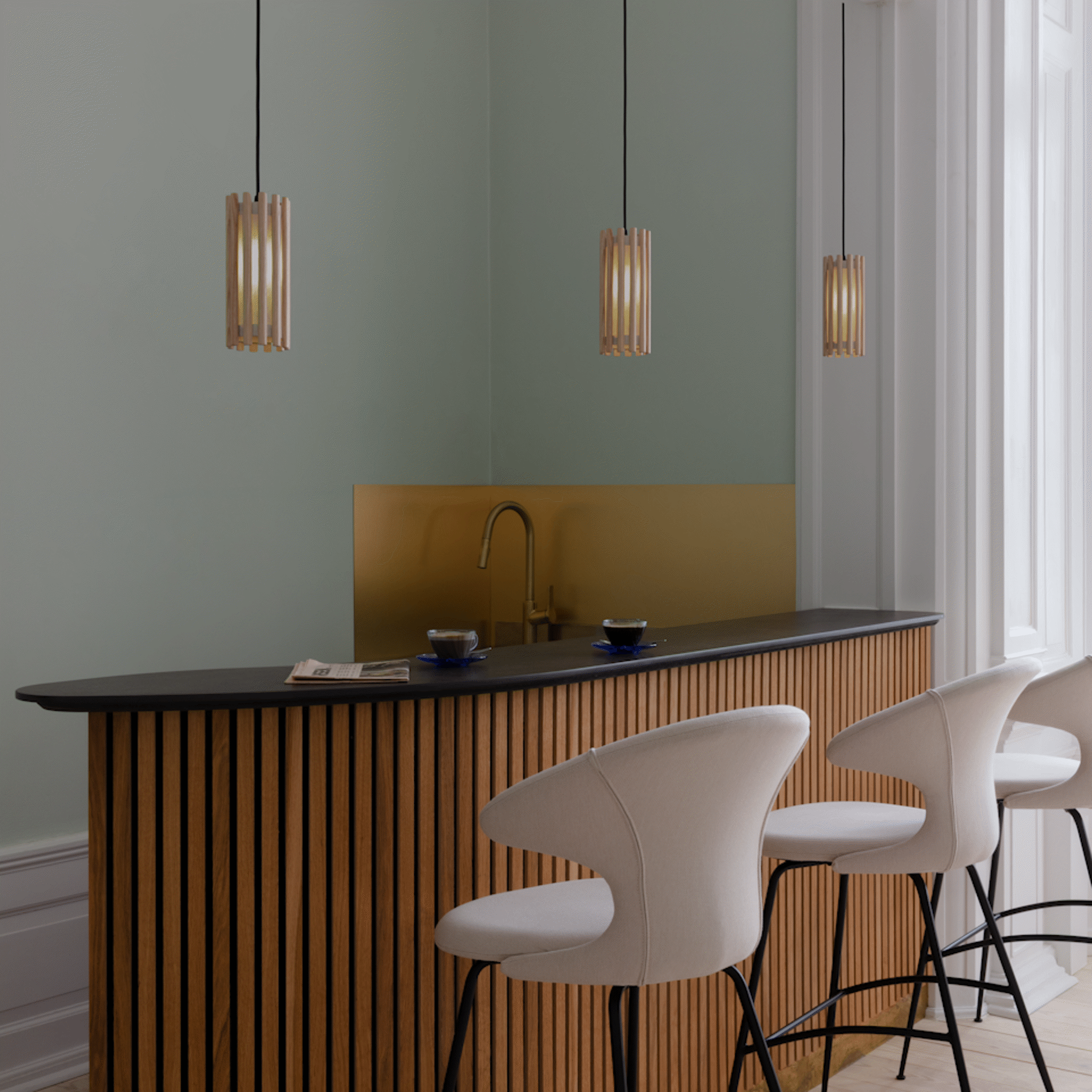 Umage Komorebi Circle lampskjerm mini eik tekstil