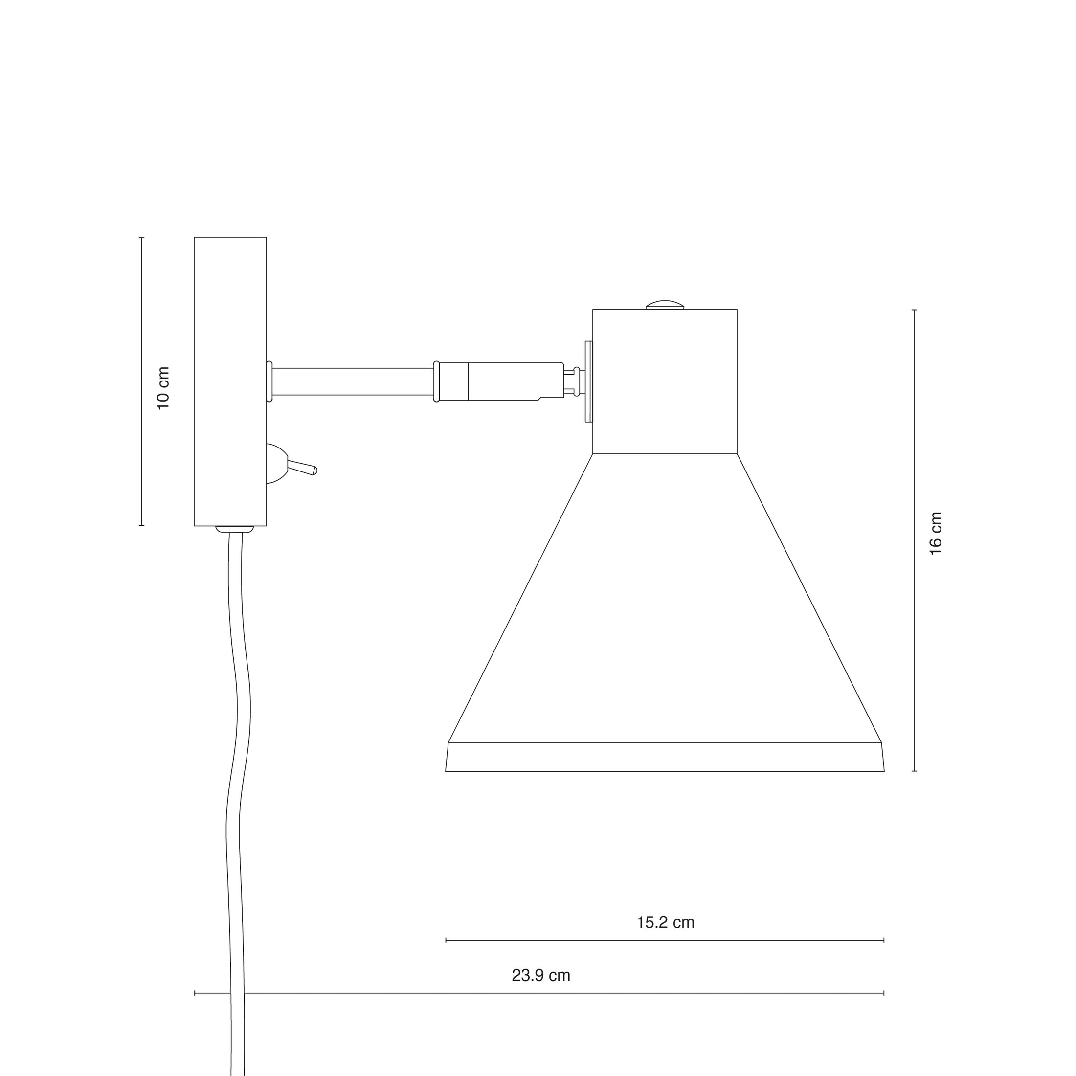 Dyberg Larsen Sleep vegglampe brun