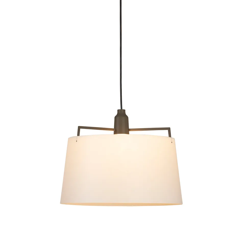 Zlamp Zpindel 36 cm pendellampe greige morbærpapir